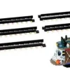 Lemax Spooky Town Accessories<Lemax 44749 - Spooky Town Trolley, Set Of 6, Battery-Operated (4.5-Volt) - Spooky Town Halloween Village Accessories