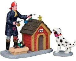 Lemax Figurines<Lemax 52320 - Spot Helps Out, Set Of 2 - Christmas Figurines