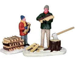Lemax Figurines<Lemax 52323 - Stacking Firewood, Set Of 2 - Christmas Figurines