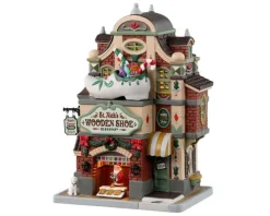Lemax Caddington Village<Lemax 35069 - St. Nick's Wooden Shoe Shop - Caddington Village