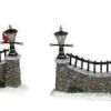 Lemax Table Pieces<Lemax 63576 - Stone Wall, Set Of 6 - Christmas Village Table Pieces
