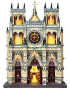 Lemax Facades<Lemax 95916 - St. Patrick's Cathedral, Battery-Operated (4.5V) - Christmas Village Facades