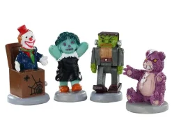 Lemax Spooky Town Figurines<Lemax 02910 - Terrible Toys, Set Of 4 - Spooky Town Figurines