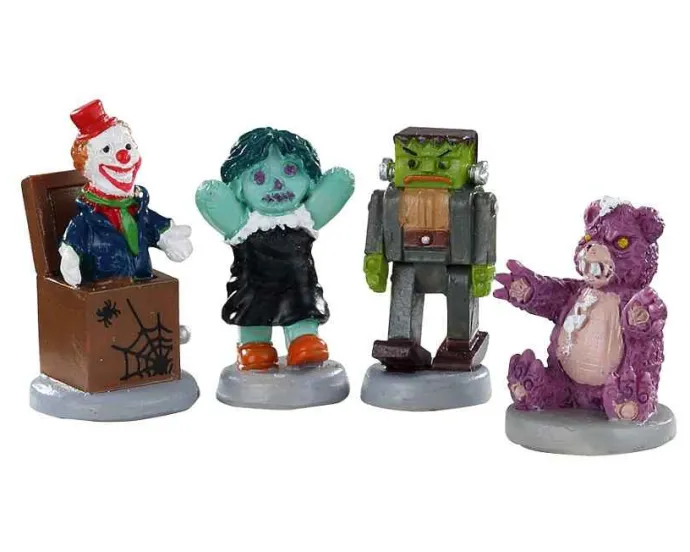 Lemax Spooky Town Figurines<Lemax 02910 - Terrible Toys, Set Of 4 - Spooky Town Figurines