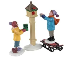 Lemax Figurines<Lemax 12015 - The Bird Feeders, Set Of 3 - Figurines