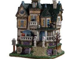 Lemax Spooky Town Houses<Lemax 95442 - The Haunted Knoll - Spooky Town Houses