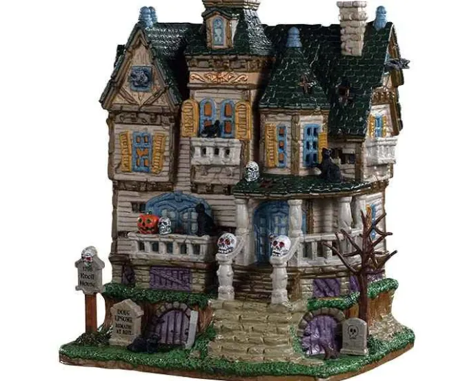 Lemax Spooky Town Houses<Lemax 95442 - The Haunted Knoll - Spooky Town Houses