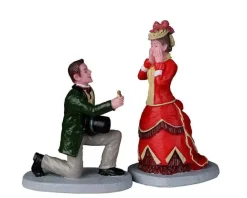 Lemax Figurines<Lemax 22141 - The Proposal, Set Of 2 - Christmas Village Figurines
