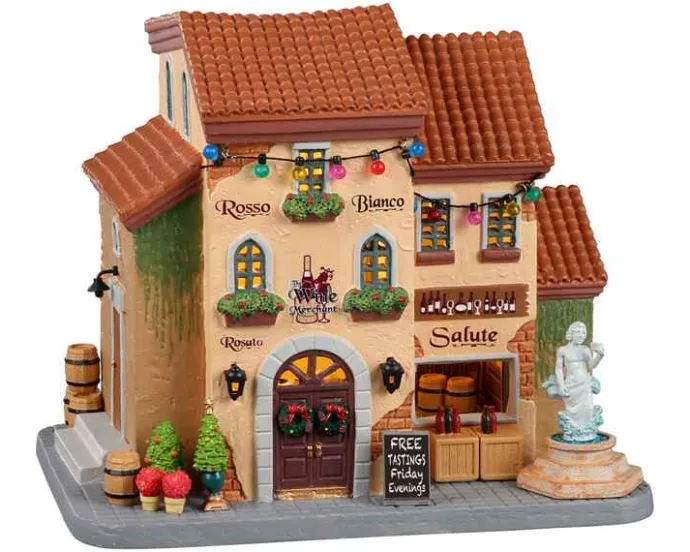 Lemax Caddington Village<Lemax 25936 - The Wine Merchant - Caddington Village Christmas Houses & Buildings