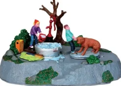 Lemax Table Pieces<Lemax 44770 - Time For A Scrub, Battery-Operated (4.5V) - Christmas Village Table Pieces