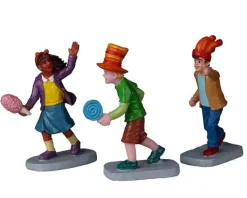 Lemax Figurines<Lemax 22115 - Time For Fun!, Set Of 3 - Christmas Village Figurines