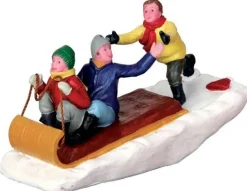 Lemax Figurines<Lemax 42248 - Toboggan Trouble - Christmas Village Figurines