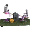 Lemax Spooky Town Accessories<Lemax 24932 - Tombstone See-Saw, Battery-Operated (4.5-Volt) - Spooky Town Halloween Village Accessories