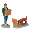 Lemax Figurines<Lemax 22113 - Top Pizza Delivery, Set Of 2 - Christmas Village Figurines
