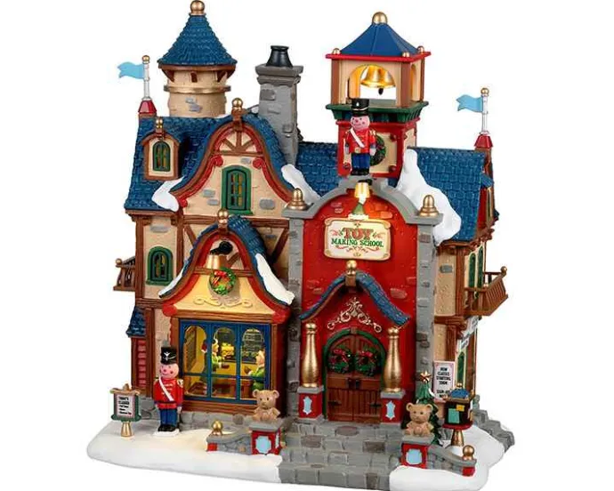 Lemax Santa's Wonderland<Lemax 25927 - Toy Making School, Battery-Operated (4.5-Volt) - Santa's Wonderland
