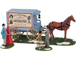 Lemax Table Pieces<Lemax 13561 - Traveling Photographer Wagon, Set Of 3 - Table Pieces