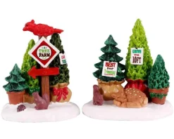 Lemax Misc. Accessories<Lemax 14844 - Tree Farm Display, Set Of 2 - Misc. Accessories