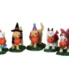 Lemax Spooky Town Figurines<Lemax 52301 - Trick Or Treating Dogs, Set Of 5 - Spooky Town Figurines