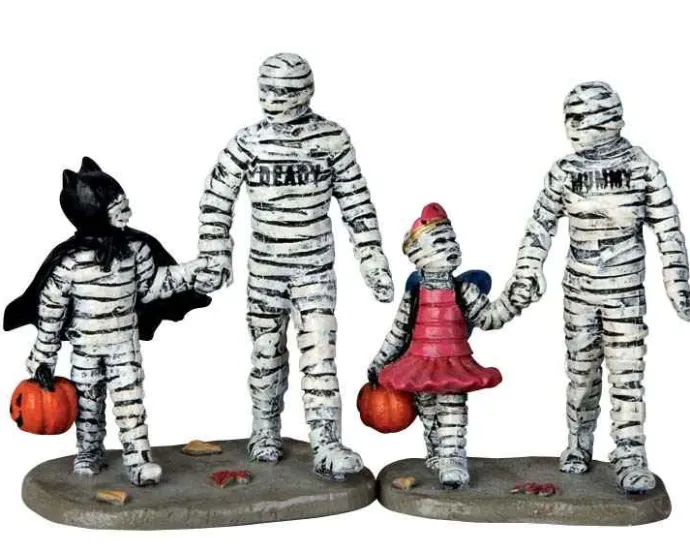 Lemax Spooky Town Figurines<Lemax 62423 - Trick Or Treating With Mummy And Deady, Set/2 - Spooky Town Figurines