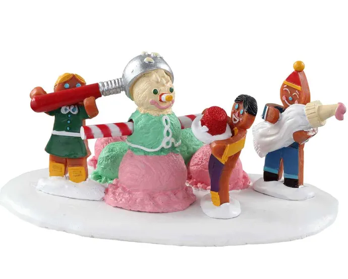 Lemax Sugar N Spice Accessories<Lemax 03532 - Triple Scoop Snowman - Sugar N Spice Accessories