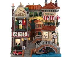 Lemax Facades<Lemax 85318 - Venice Canal Shops, Battery-Operated (4.5-Volt) - Facades