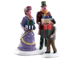 Lemax Figurines<Lemax 82605 - Walking Family, Set Of 2 - Figurines