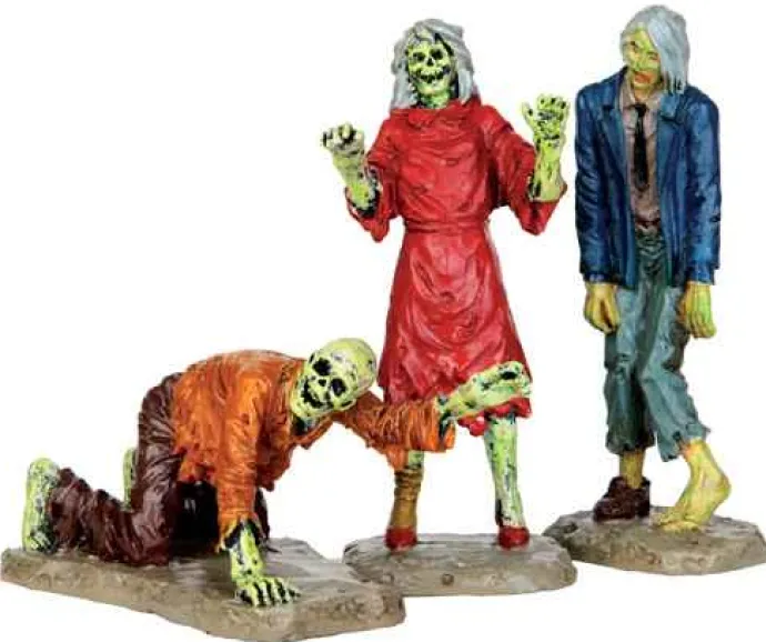 Lemax Spooky Town Figurines<Lemax 42219 - Walking Zombies, Set Of 3 - Spooky Town Figurines