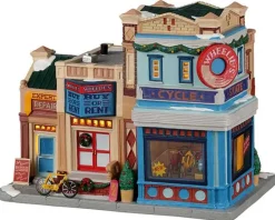 Lemax Caddington Village<Lemax 25891 - Wheelie's Cycle And Skate Shop - Caddington Village Christmas Houses & Buildings