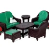 Lemax Table Pieces<Lemax 64077 - Wicker Lawn Set, Set Of 8 - Table Pieces