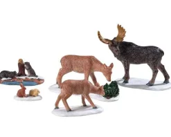 Lemax Figurines<Lemax 92771 - Wild Animals, Set Of 5 - Figurines