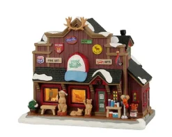 Lemax Vail Village<Lemax 25902 - Wild Wooly's Gift Shop - Vail Village Christmas Houses & Buildings