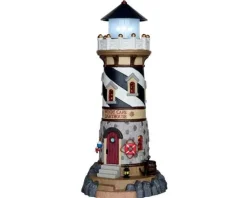 Lemax Plymouth Corners<Lemax 65157 - Windy Cape Lighthouse, Battery-Operated (4.5 Volts) - Plymouth Corners