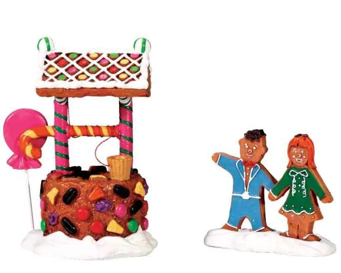 Lemax Sugar N Spice Accessories<Lemax 73295 - Wishing Well Of Delight, Set Of 2 - Sugar N Spice Accessories