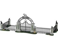 Lemax Spooky Town Accessories<Lemax 14857 - Witch Gate, Set Of 5 - Spooky Town Halloween Village Accessories