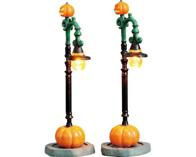 Lemax Spooky Town Accessories<Lemax 74217 - Witch Pumpkin Patch, Set Of 2, Battery-Operated (4.5V) - Spooky Town Accessories