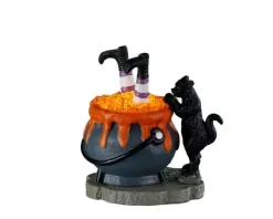 Lemax Spooky Town Accessories<Lemax 24940 - Witchy Cauldron, Battery-Operated (4.5-Volt) - Spooky Town Halloween Village Accessories