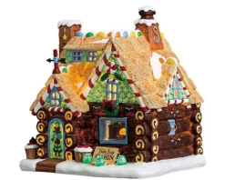 Lemax Sugar N Spice Houses<Lemax 75178 - Yule Log Cabin, Battery-Operated (4.5V) - Sugar N Spice Houses