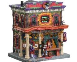 Lemax Spooky Town Houses<Lemax 05612 - Zombie Jazz Cafe - Spooky Town Houses