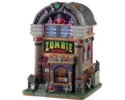 Lemax Spooky Town Houses<Lemax 15726 - Zombie Records, With 4.5V Adaptor (Aa) - Spooky Town Houses