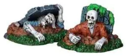 Lemax Spooky Town Figurines<Lemax 22007 - Zombies!!!, Set Of 2 - Spooky Town Halloween Village Figurines